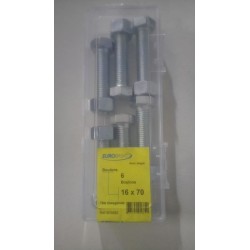 Boulons 16x70mm x6