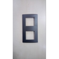 Cache enjoliveur Double Alvaïs Gris anthracite