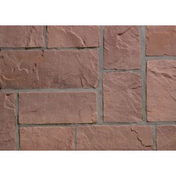 Parement mural Murok Rustic Rouge 0.68m²