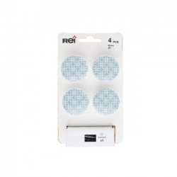 Lot de 4 boutons de meuble Marbre noir zamak...