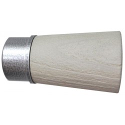 Lot de 2 embouts ivoire brossé, pour tringle à...