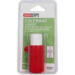 Colorant concentré SOLOPLAST 15 ml rouge opaque