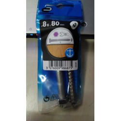 Lot de 2 tirefonds inox tête 6 pans STANDERS,...