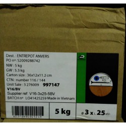 Lot de 5 kg vis acier tête fraisée STANDERS,...