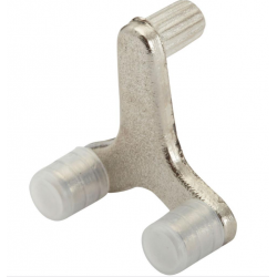 Lot de 8 taquets à enfoncer, acier gris, Diam.5 mm