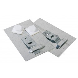 Lot de 2 plaques métalliques adhésives,...