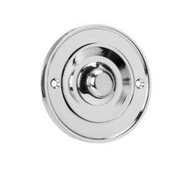 Bouton de sonnette filaire BYRON, chromé