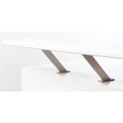 Lot de 2 support snack gris L.22 x l.4 cm