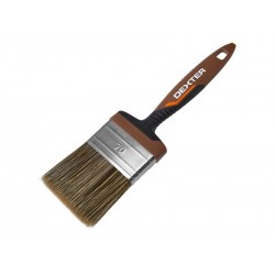 Pinceau plat bois 70 mm pour huile, vernis,...