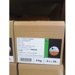 Lot de 4 kg vis acier STANDERS, Diam.4,5 mm x...