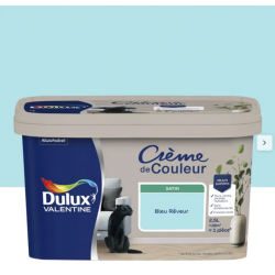 Peinture mur, boiserie bleu rêveur satin DULUX...