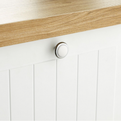 Bouton de meuble INSPIRE Victor argent zamak