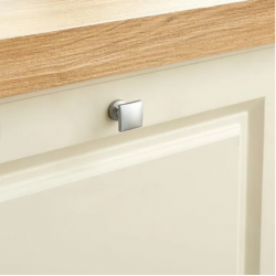 Bouton de meuble INSPIRE Cubic argent zamak