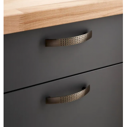 Poignée de meuble INSPIRE Delinia grise l.17 x...