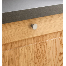 Bouton de meuble INSPIRE Eli argent zamak