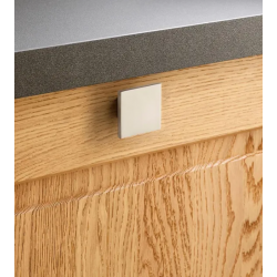 Bouton de meuble INSPIRE Ithac argent zamak