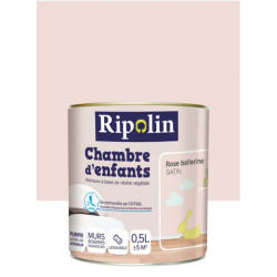 Peinture rose ballerine mur et boiserie Chambre...