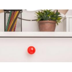 Bouton de meuble Boule abs, rouge REI H.29 x...