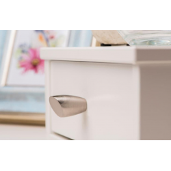 Bouton de meuble REI Biais argent zamak