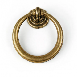 Poignée de meuble vieux laiton zamak laitonné...