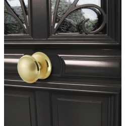 Bouton de tirage bombé laiton satiné CHRISLIGNE