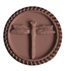 Bouton de meuble L'AGAPE Libellule rose métal