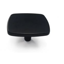 Bouton de meuble REI Carré noir zamak