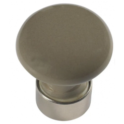 Bouton de meuble MERIGOUS marron porcelaine