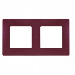 Cache enjoliveur DOUBLE postes NILOÉ - PRUNE